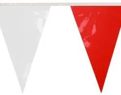 Overig Brandvertragende Vlaggenlijn Rood-Wit 10m (PVC)