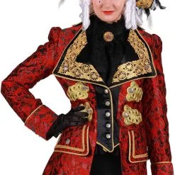 Overig Carnavalsjas Brokaat Annabel Rood Voor Dames