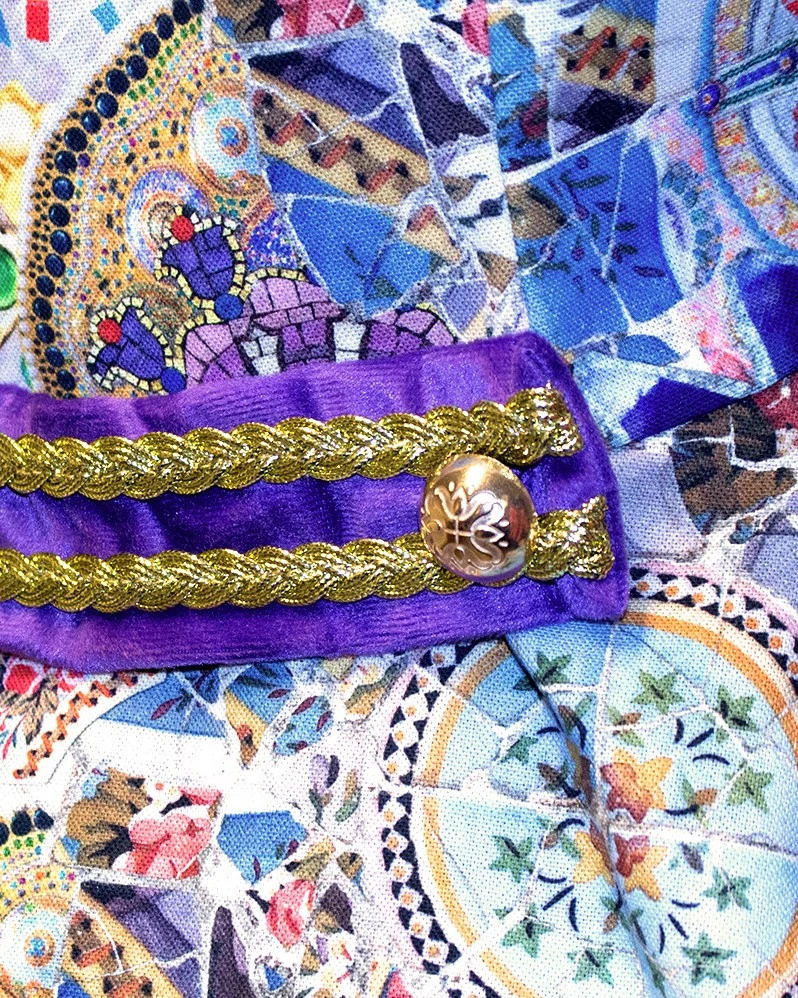 Carnavalsland Carnavalsjas Diamanten-Paars Kort Voor Dames - Afbeelding 5