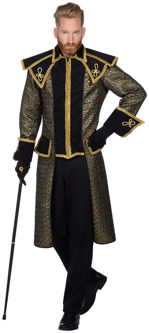 Overig Carnavalsjas Grisha Zwart-Goud Voor Heren - Afbeelding 4