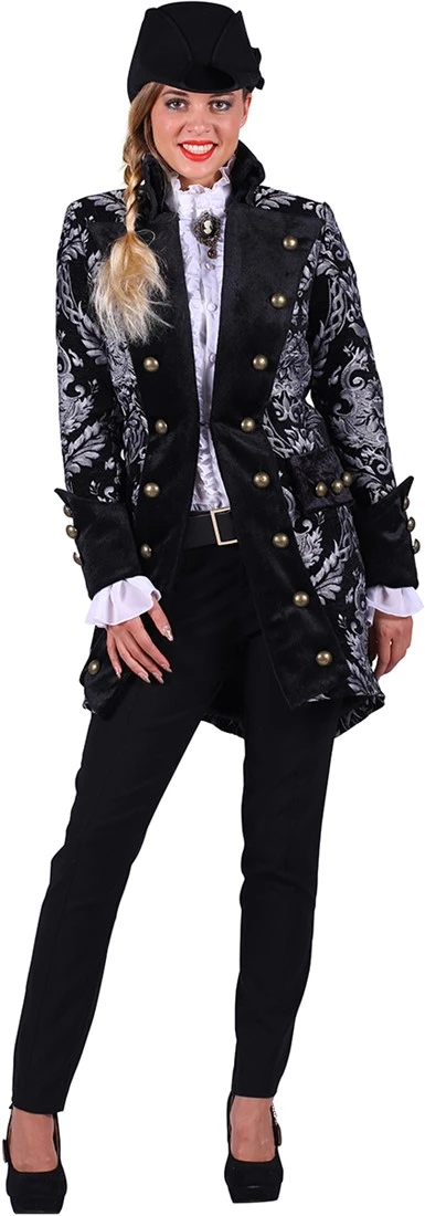 Overig Carnavalsjas Royale Zwart-Zilver Voor Dames - Afbeelding 2