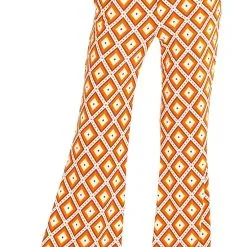 Overig Dames Disco Broek Seventies Groovy Ruit