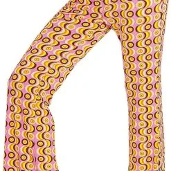 Overig Dames Disco Broek Seventies Groovy Swirl