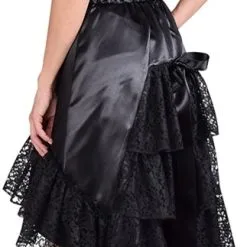 Overig Dames Rok Luxe Met Kant Zwart (laagjes)