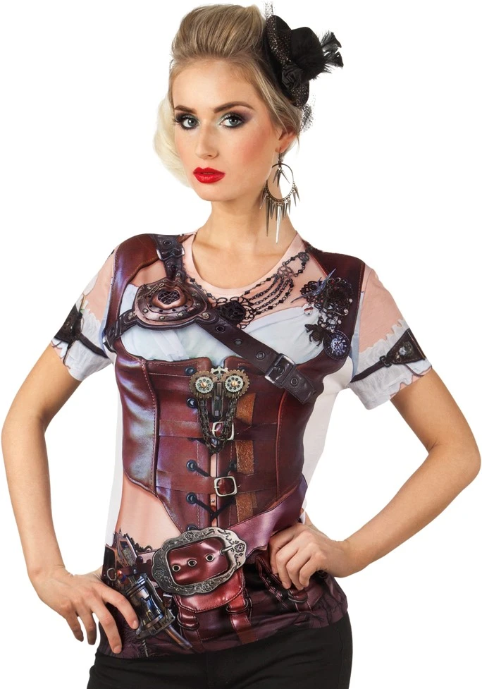 Overig Dames T-shirt Steampunk (Fotorealistisch)