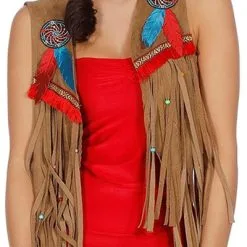 Overig Dames Vestje Indiaanse / Hippie