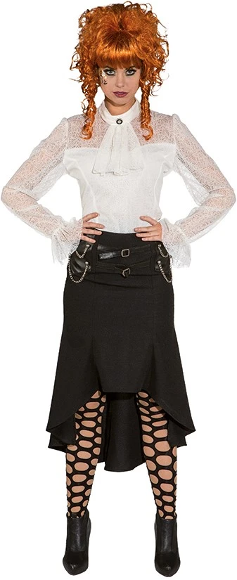 Overig Damesblouse Steampunk Kant Wit