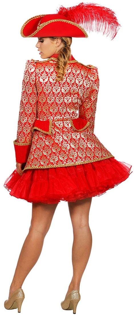 Overig Damesjas Jaquard Rood/Goud Luxe - Afbeelding 3