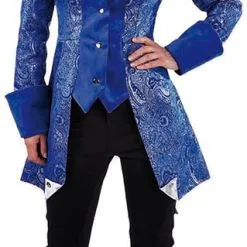 Overig Damesjas Markiezin Brokaat Blauw