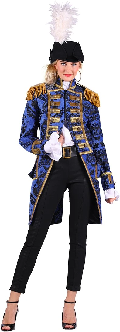 Overig Damesjas Nelson Brokaat Blauw/Zwart Luxe - Afbeelding 2