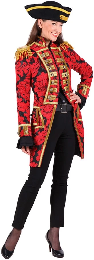 Overig Damesjas Nelson Brokaat Rood/Zwart Luxe - Afbeelding 2