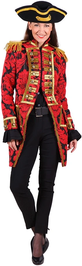 Overig Damesjas Nelson Brokaat Rood/Zwart Luxe