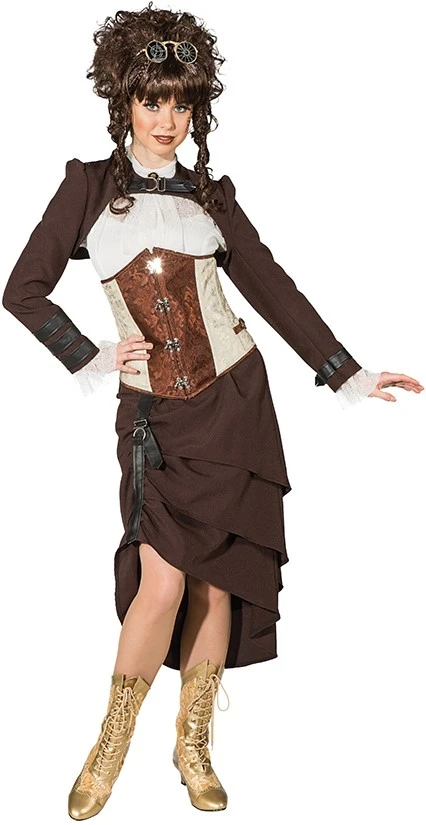Overig Damesjasje Steampunk Kort Bruin