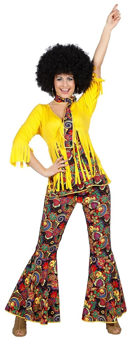 Overig Dameskostuum Hippie Fringe (3dlg) - Afbeelding 2