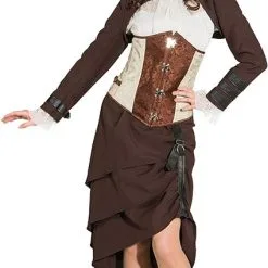 Overig Damesrok Steampunk Bruin