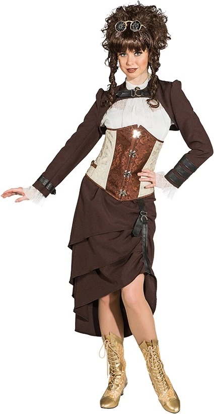 Overig Damesrok Steampunk Bruin