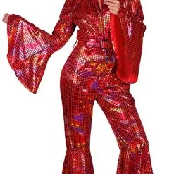 Overig Disco Jumpsuit Red Rainbow