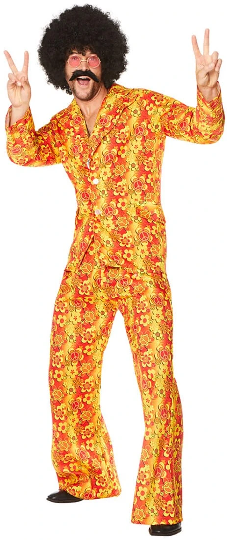 Overig Disco Pak Heren Groovy Flowers - Afbeelding 4