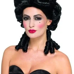 Overig Gothic Barock Pruik Luxe Zwart