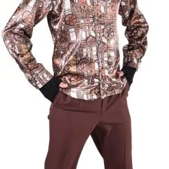 Overig Heren Blouse Steampunk Tandwielen