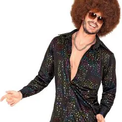 Overig Heren Disco Blouse Seventies Multi Dots