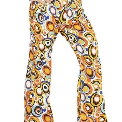 Overig Heren Disco Broek Seventies Cirkels