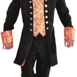 Overig Heren Markiezen Jas Luxe Zwart