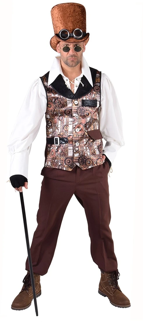 Overig Heren Vest Steampunk Tandwielen
