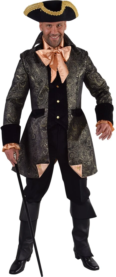 Overig Herenjas Markies Brokaat Zwart