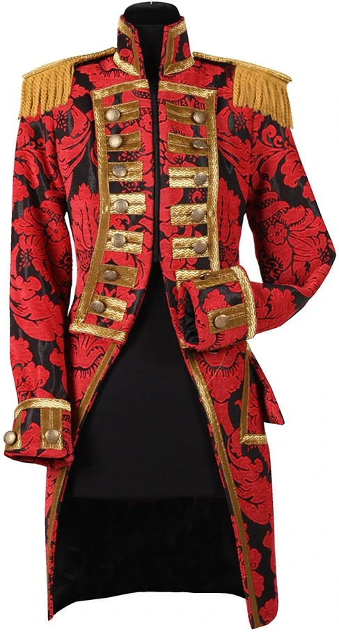 Overig Herenjas Nelson Brokaat Rood/Zwart Luxe - Afbeelding 2