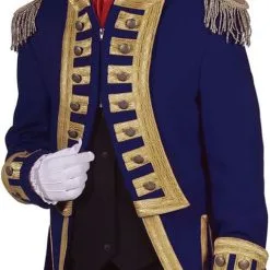 Overig Herenjas Nelson Kobalt Blauw-Goud Luxe