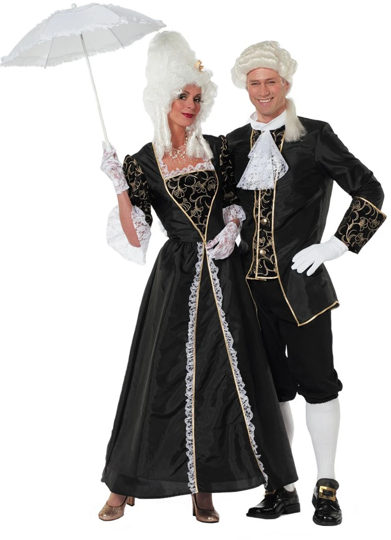 Overig Herenkostuum Markies Taft Zwart