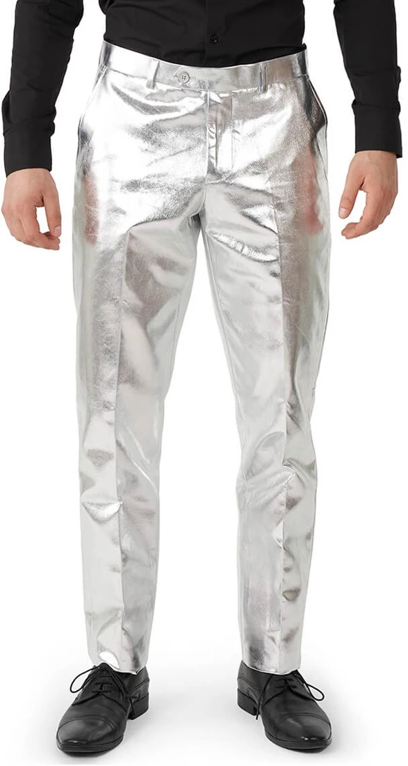 Herenkostuum OppoSuits Shiny Silver - Afbeelding 4