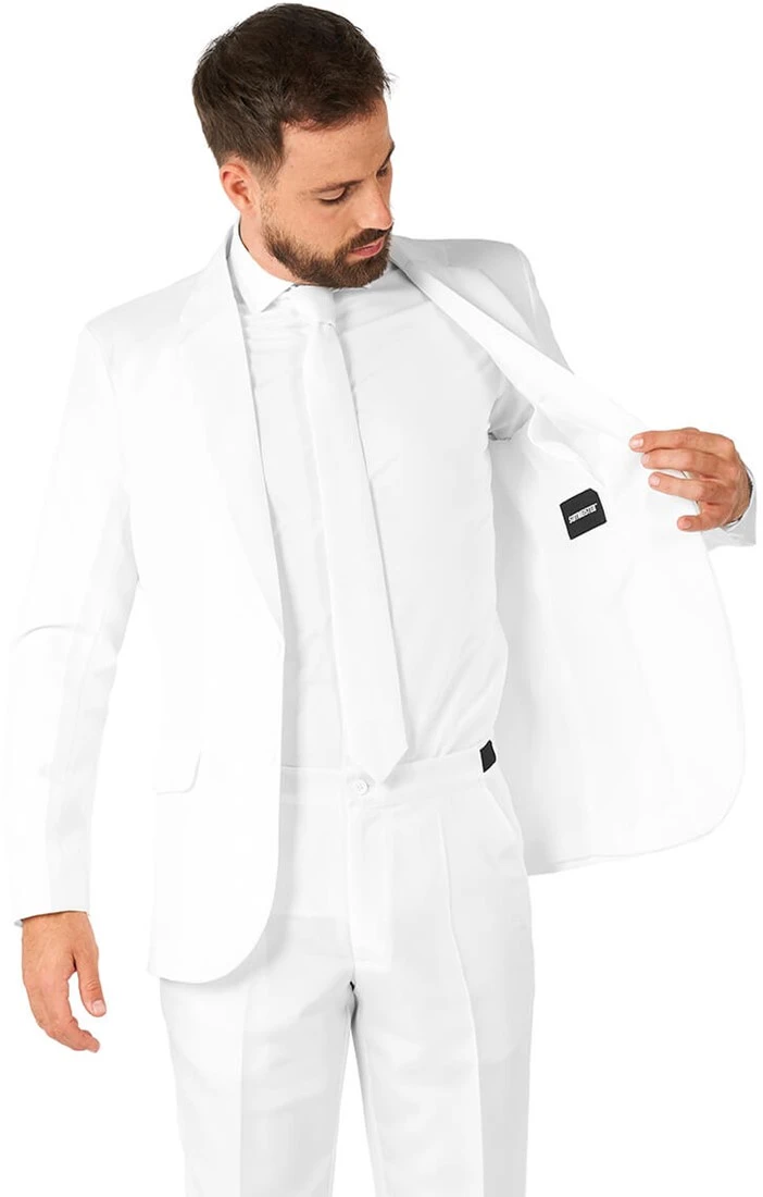 Herenkostuum Suitmeister Solid White - Afbeelding 4