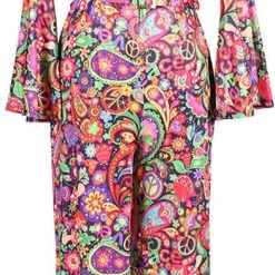 Overig Hippie Jumpsuit Flower Power Paisley