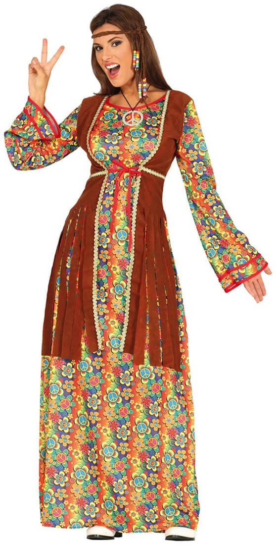 Overig Hippie Jurk Dames Peace