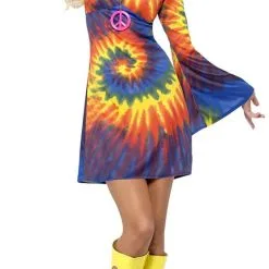 Overig Hippie Jurkje Tie Dye Voor Dames