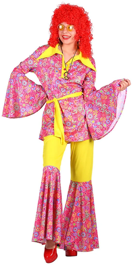 Overig Hippie Outfit Dames Pink Mellow - Afbeelding 3