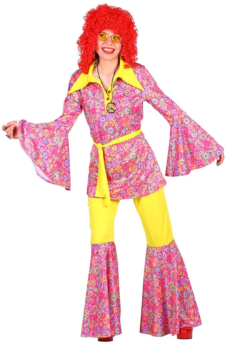 Overig Hippie Outfit Dames Pink Mellow