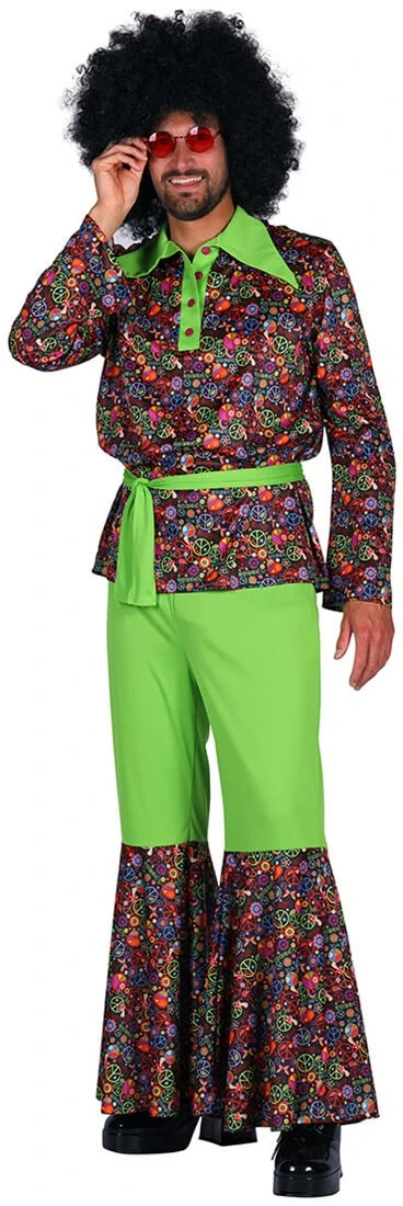 Overig Hippie Outfit Heren Flower Power Peace - Afbeelding 2
