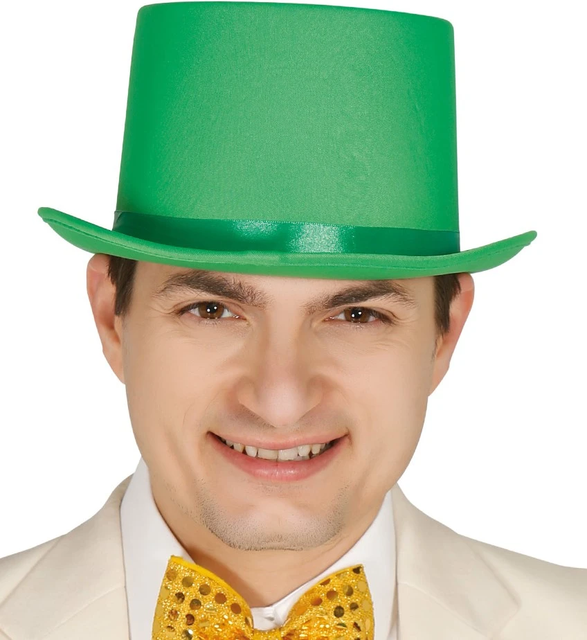 Overig Hoge Hoed Satijn Groen