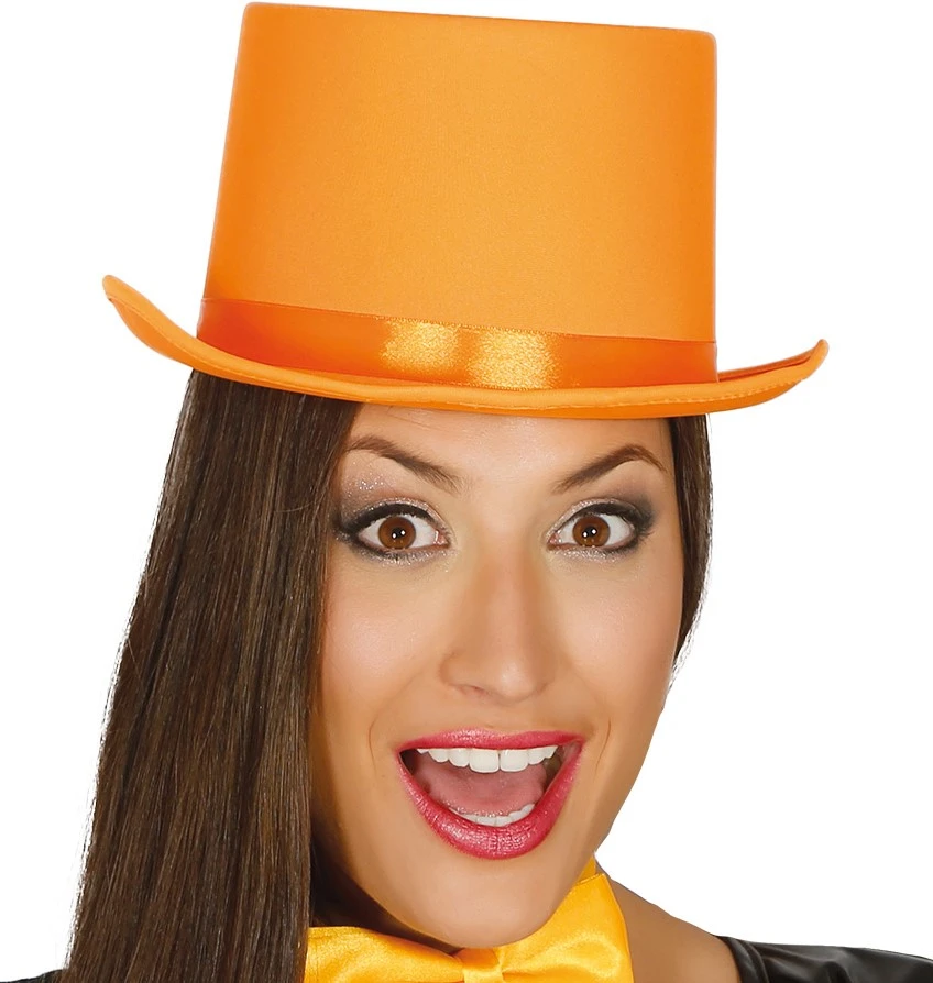 Overig Hoge Hoed Satijn Oranje