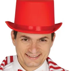 Overig Hoge Hoed Satijn Rood