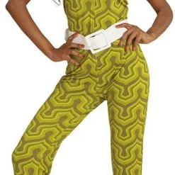 Overig Jumpsuit Disco Seventies Retro Groen