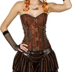Overig Korset Steampunk Bruin Luxe