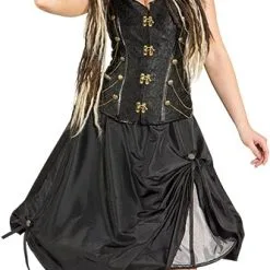 Overig Korset Steampunk Zwart Met Gouden Sluiting