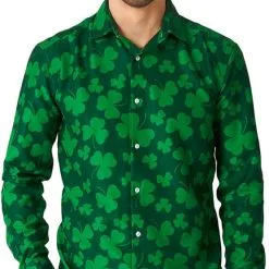 Overhemd Suitmeister St. Patricksday Green