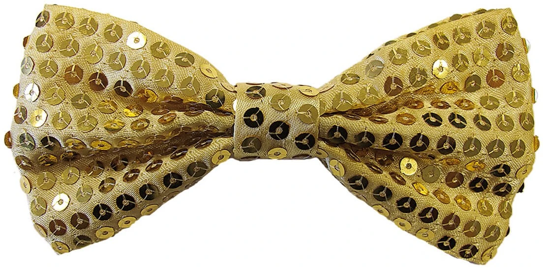 Overig Pailletten Strikje Goud