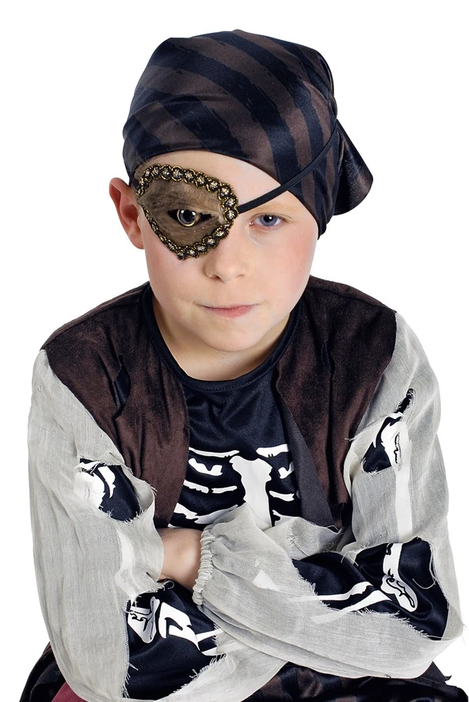 Overig Piraten Ooglapje Bruin Met Oog