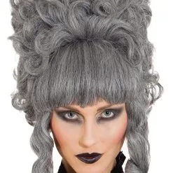Overig Pruik Lady Pompadur Luxe Grijs